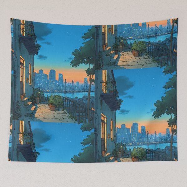 Item preview, Lofi Cityscape View designed and sold by bapupa.