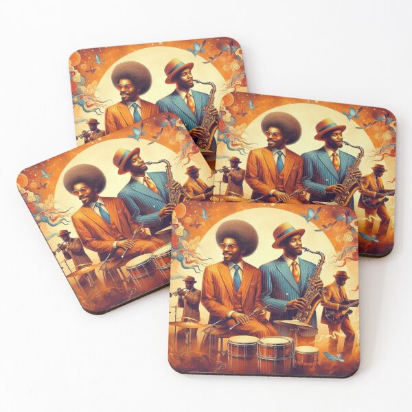 Item preview,  African Jazz Musicians (1950s style) designed and sold by PrintAfricanArt.