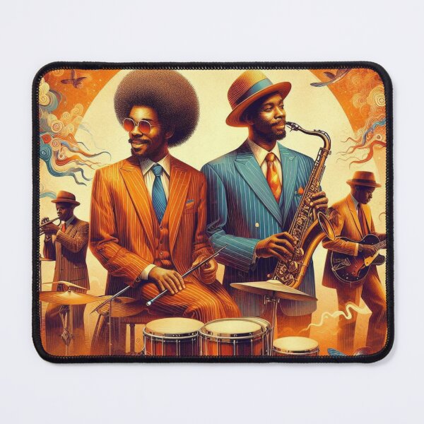 Item preview, African Jazz Musicians (1950s style) designed and sold by PrintAfricanArt.
