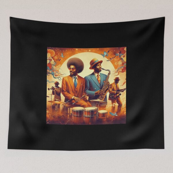 Item preview,  African Jazz Musicians (1950s style) designed and sold by PrintAfricanArt.