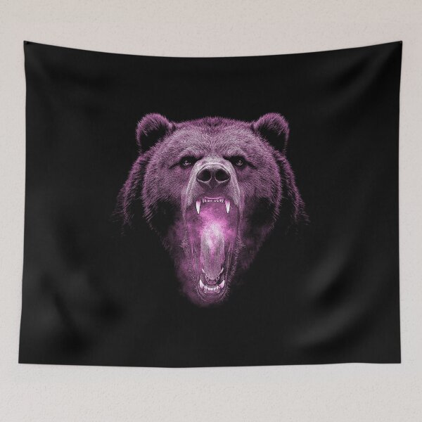 Item preview, Grizzly Bear Hike Camp Vintage Angry Brown Bear designed and sold by JRRTs.