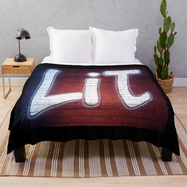 Item preview, Bold White "Lit" Graffiti on Brick Wall designed and sold by DesignsMjB.