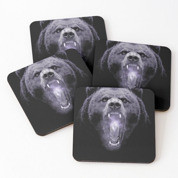 Item preview, Grizzly Bear Hike Camp Vintage Angry Brown Bear designed and sold by JRRTs.
