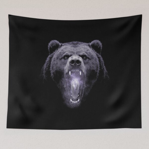 Item preview, Grizzly Bear Hike Camp Vintage Angry Brown Bear designed and sold by JRRTs.