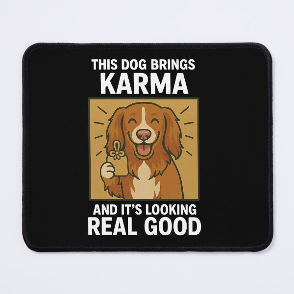 Item preview, Cute Nova Scotia Duck Tolling Retriever Toller Good Karma Dog Lucky Mom Dad Kids designed and sold by FurryHavenPH.