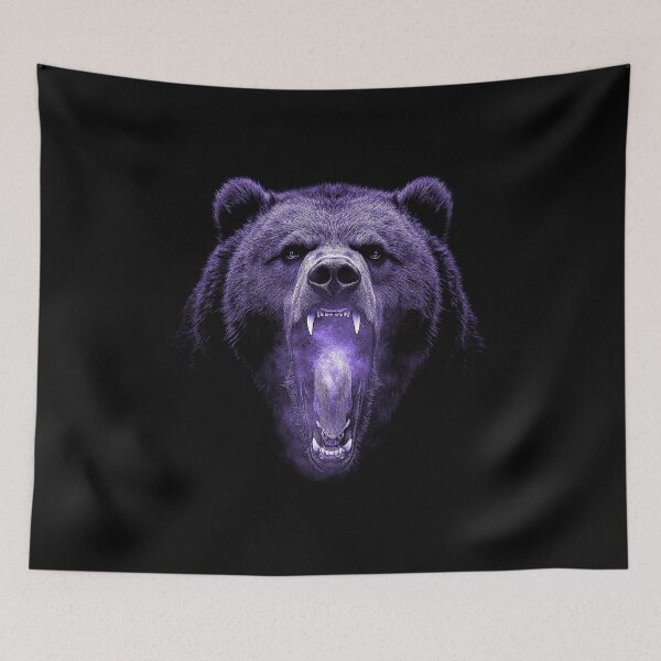 Item preview, Grizzly Bear Hike Camp Vintage Angry Brown Bear designed and sold by JRRTs.