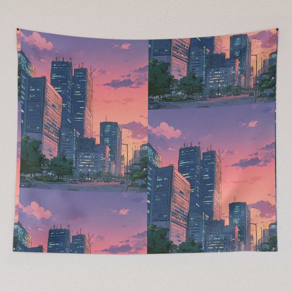 Item preview, Urban Lofi Cityscape designed and sold by bapupa.