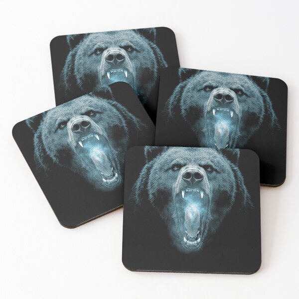 Item preview, Grizzly Bear Hike Camp Vintage Angry Brown Bear designed and sold by JRRTs.