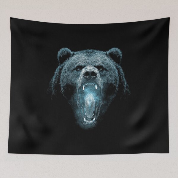 Item preview, Grizzly Bear Hike Camp Vintage Angry Brown Bear designed and sold by JRRTs.