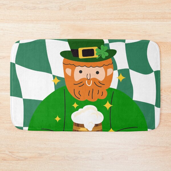 Item preview, Leprechaun hugs a mug of beer designed and sold by Luamor.