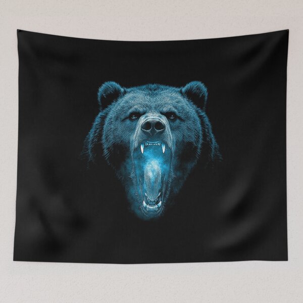 Item preview, Grizzly Bear Hike Camp Vintage Angry Brown Bear designed and sold by JRRTs.
