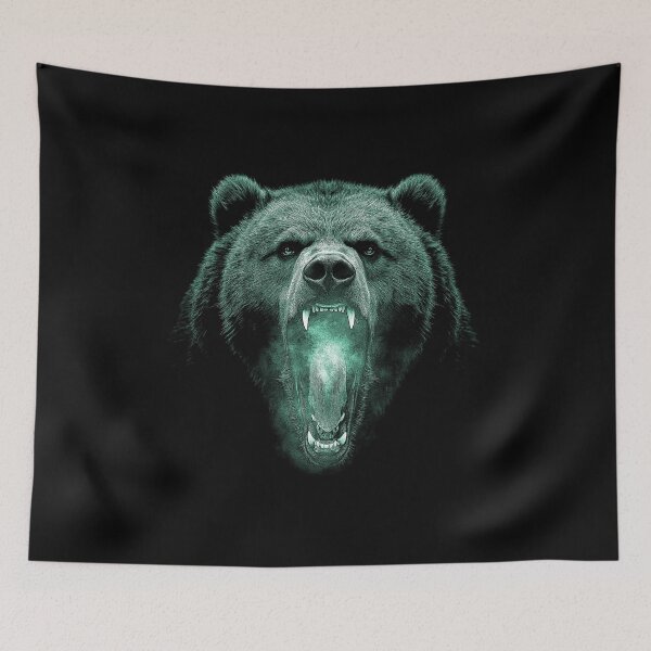 Item preview, Grizzly Bear Hike Camp Vintage Angry Brown Bear designed and sold by JRRTs.