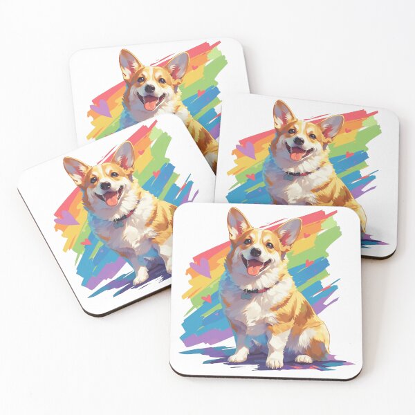 Item preview, Colorful Corgi designed and sold by MendaciousMina.