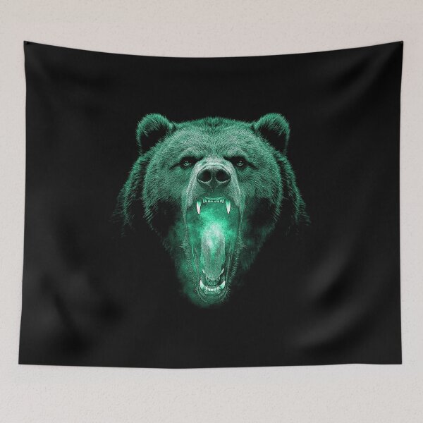 Item preview, Grizzly Bear Hike Camp Vintage Angry Brown Bear designed and sold by JRRTs.