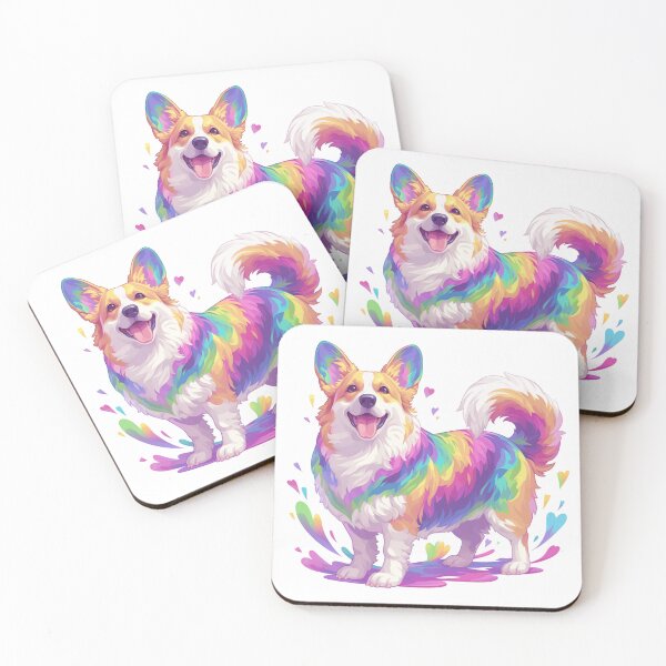 Item preview, Colorful Corgi designed and sold by MendaciousMina.