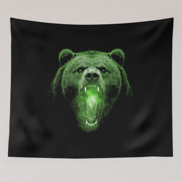 Item preview, Grizzly Bear Hike Camp Vintage Angry Brown Bear designed and sold by JRRTs.