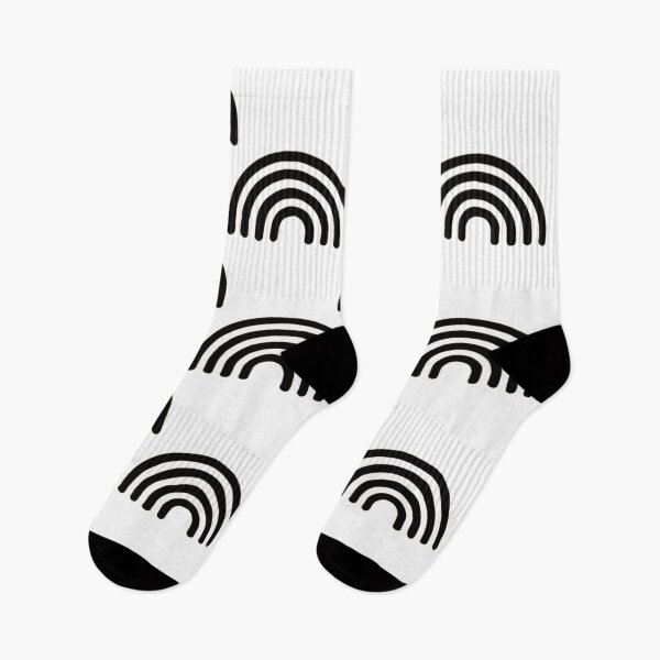 Artikelvorschau, Minimalistisches schwarzes Regenbogenbogenmuster entworfen und verkauft von Owcomm.