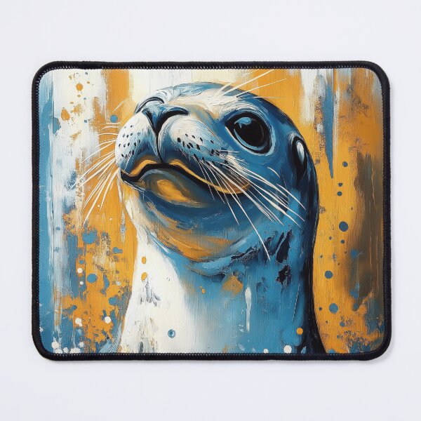Item preview, Stunning Seal Painting for Home & Office designed and sold by LazyOwlStore.