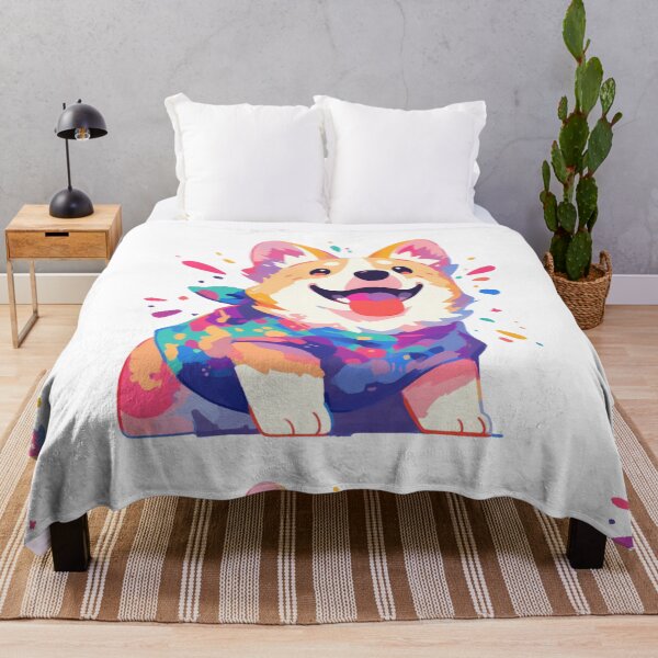 Item preview, Colorful Corgi designed and sold by MendaciousMina.