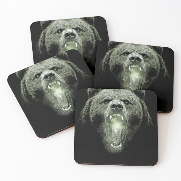 Item preview, Grizzly Bear Hike Camp Vintage Angry Brown Bear designed and sold by JRRTs.