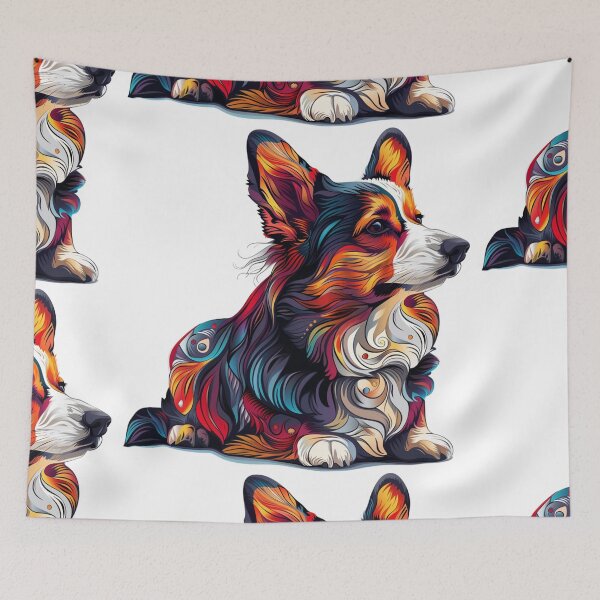 Item preview, Colorful Corgi designed and sold by MendaciousMina.