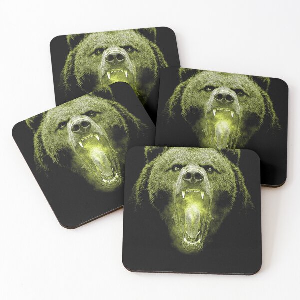 Item preview, Grizzly Bear Hike Camp Vintage Angry Brown Bear designed and sold by JRRTs.
