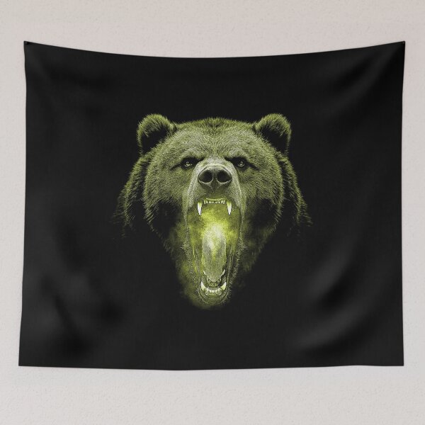 Item preview, Grizzly Bear Hike Camp Vintage Angry Brown Bear designed and sold by JRRTs.