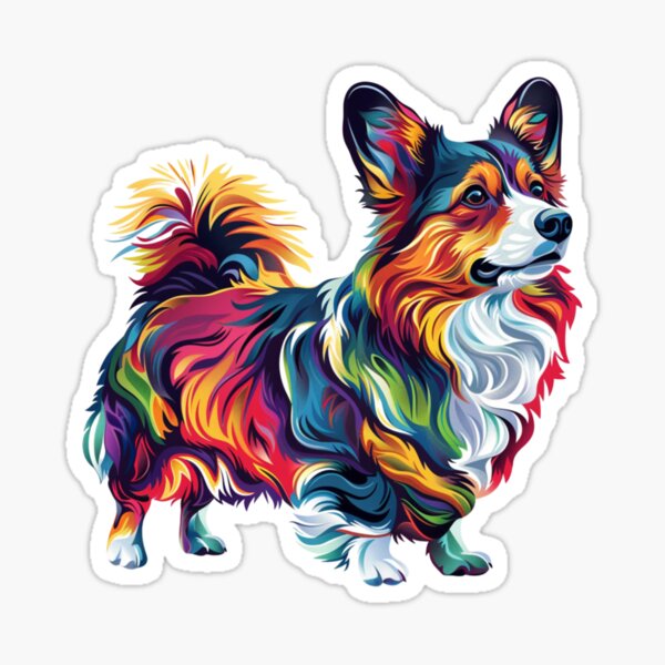 Item preview, Colorful Corgi designed and sold by MendaciousMina.