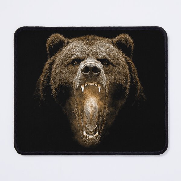 Item preview, Grizzly Bear Hike Camp Vintage Angry Brown Bear designed and sold by JRRTs.