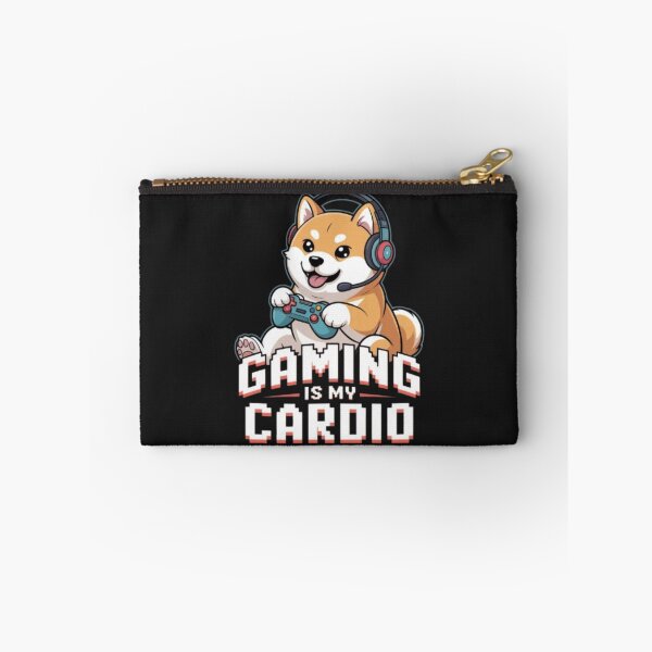 Item preview, Los juegos son mi cardio – Diseño de jugador Shiba Inu designed and sold by DesignNadine.