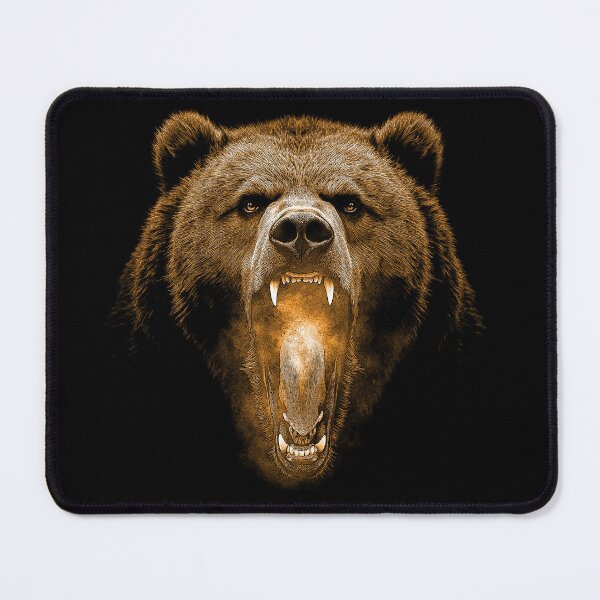 Item preview, Grizzly Bear Hike Camp Vintage Angry Brown Bear designed and sold by JRRTs.