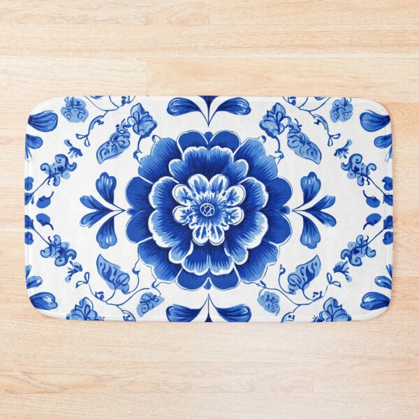 Item preview, Royal Delft Blue Flowers Pattern designed and sold by GrinGalore.