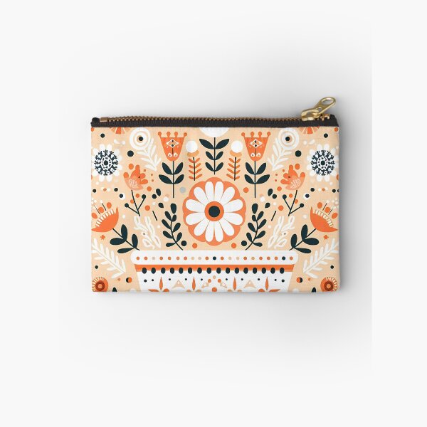 Item preview, Vibrant Spring Flowerpot - Scandinavian Folk Art by heidiannemorris © designed and sold by FOLK ART FUSION by heidiannemorris.