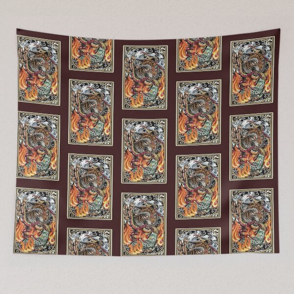 Item preview, TIGER AND KRAKEN FIGHT! designed and sold by MekyDennings.