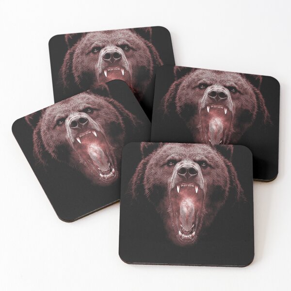 Item preview, Grizzly Bear Hike Camp Vintage Angry Brown Bear designed and sold by JRRTs.
