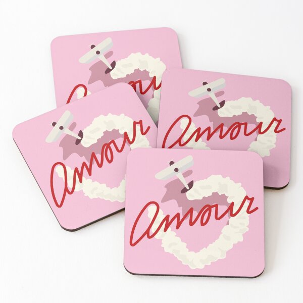 Item preview, Romantic amour pink art designed and sold by Luamor.
