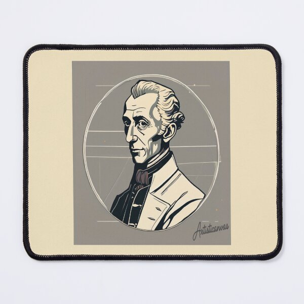 Item preview, "Immanuel Kant's Stylized Portrait: Modern Fusion of Classicism and Contemporary Graphics" designed and sold by Artisticanvas.