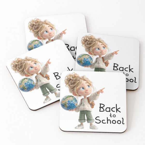 Item preview,  Cute Girl with Globe — Little Earth Explorer. Eco Dreamer — Back to School Edition. designed and sold by Maryna_Reine.