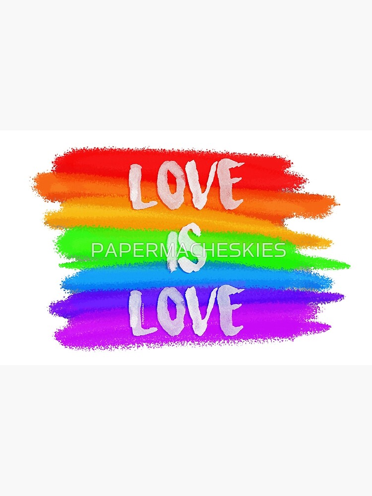 Love Is Love Lgbtq Pride Rainbow Flag Art Print For Sale By