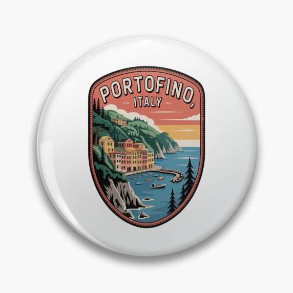 Item preview, Portofino Italy Vintage Adventure Patch Sticker designed and sold by stickercuffs.