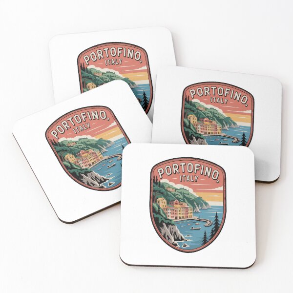 Item preview, Portofino Italy Vintage Adventure Patch Sticker designed and sold by stickercuffs.