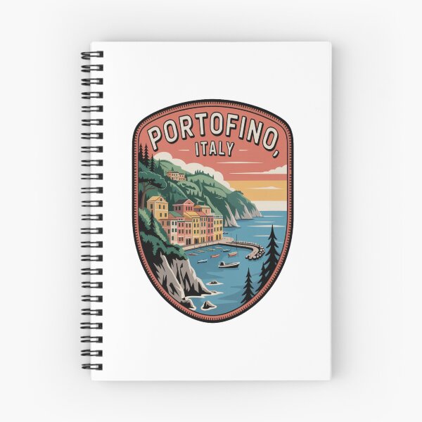 Item preview, Portofino Italy Vintage Adventure Patch Sticker designed and sold by stickercuffs.