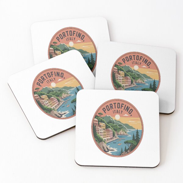 Item preview, Portofino Italy Vintage Adventure Patch Sticker designed and sold by stickercuffs.