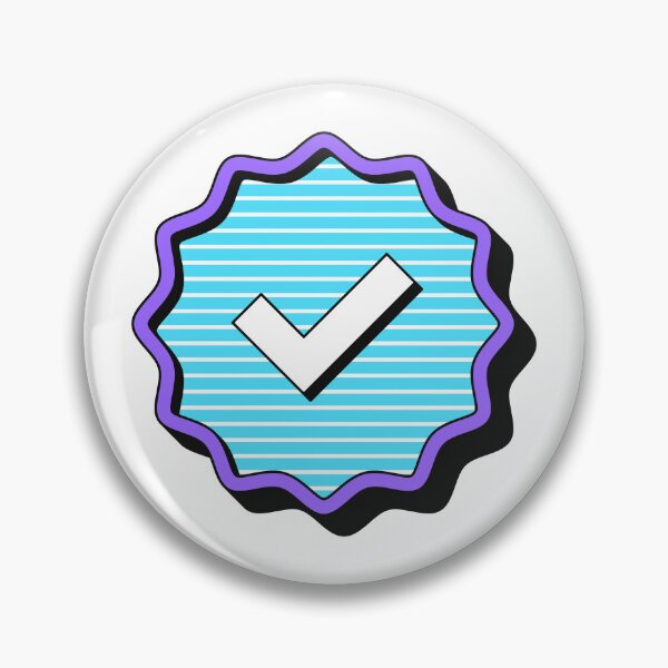 Item preview, Blue verified badge, pop art designed and sold by artskill2k17.