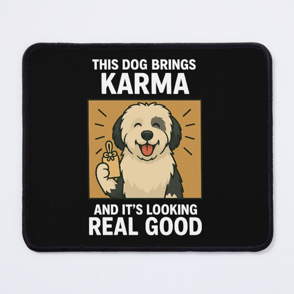 Item preview, Cute Sheepadoodle Good Karma Dog Lucky Mom Dad Kids designed and sold by FurryHavenPH.