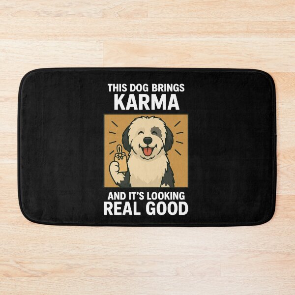Item preview, Cute Sheepadoodle Good Karma Dog Lucky Mom Dad Kids designed and sold by FurryHavenPH.