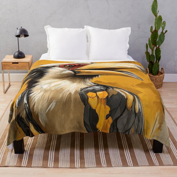 Item preview, Stunning Hornbill bird Painting for Home & Office designed and sold by LazyOwlStore.