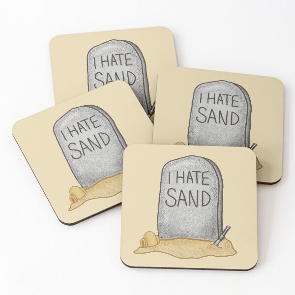 Item preview, "I Hate Sand" Tombstone designed and sold by ZakAlsoDraws.