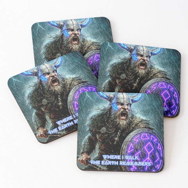 Item preview, Epic Viking Warrior | Neon Norse Power Artwork designed and sold by LegendArtStudio.
