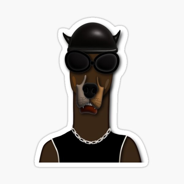 El Pinscher Does Biker Night Sticker